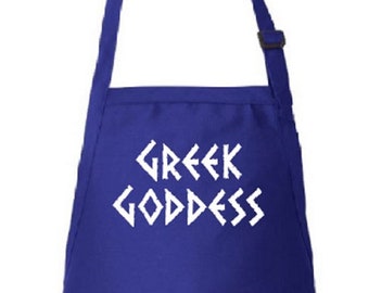 Greek Goddess Cooking Apron - Full Length