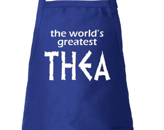 The World's Greatest THEA Greek Aunt Apron