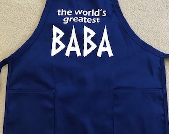 The World's Greatest BABA Greek Father Dad Apron