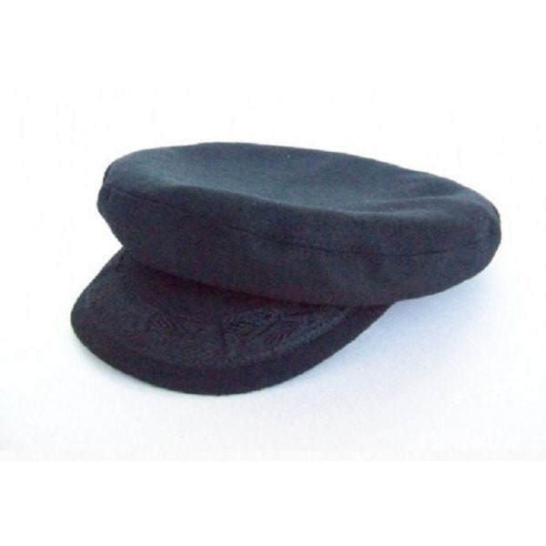 Greek Fisherman Hat Cap - Black