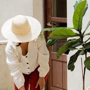 Traditional summer straw hat, many sizes, Ready to ship image 5