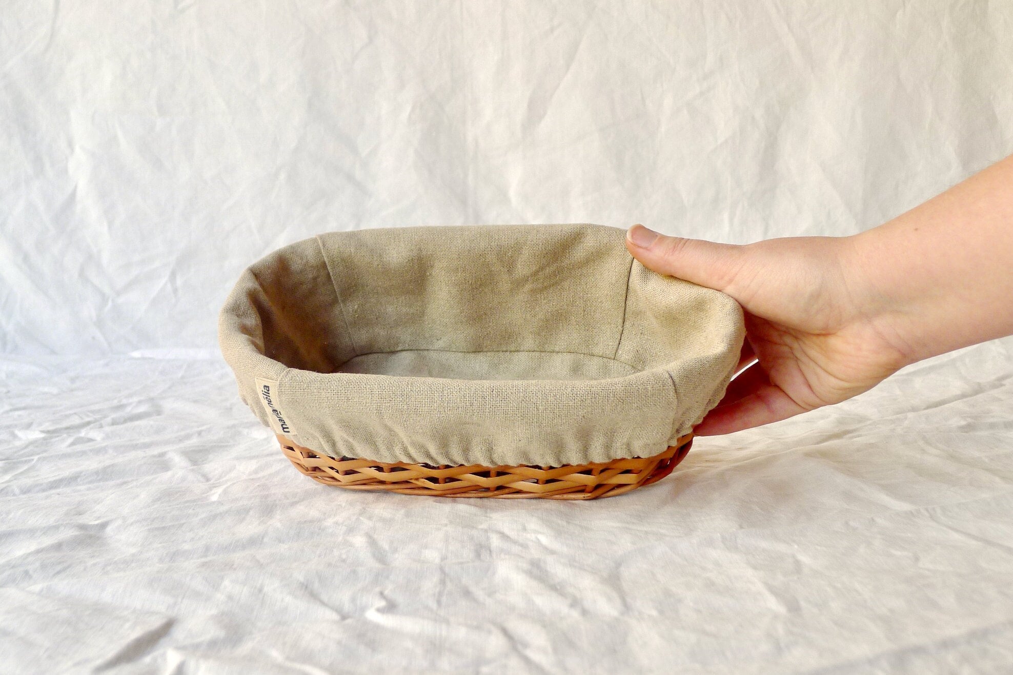 Proofing Basket, Basket With Linen Insert, Round 22 Cm ファッションの