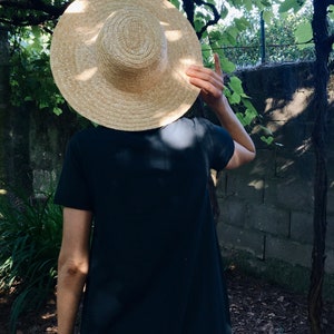 Traditional summer straw hat, many sizes, Ready to ship image 8
