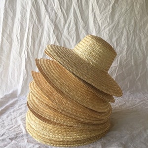 Chapeau de paille d'été traditionnel, plusieurs tailles, prêt à être expédié image 3