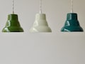 Small Pendant Lampshade, MINI Enamel Lamp, Made to order in 27 colors