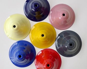 Leuchten im Vintage-Stil, Emaille-Baldachin, in 27 Farben lieferbar