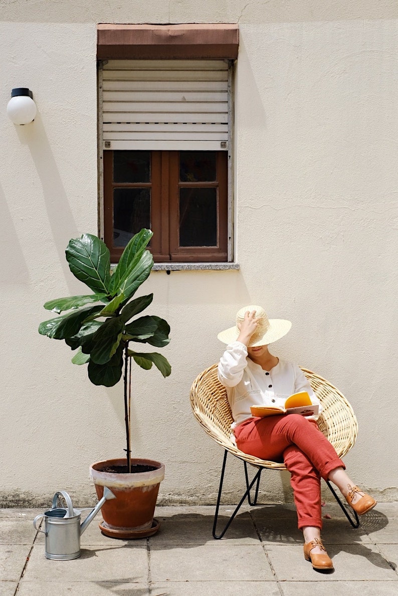 Traditional summer straw hat, many sizes, Ready to ship image 4