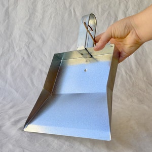 Zinc dustpan, Rustic home cleaning tools, Ready to ship