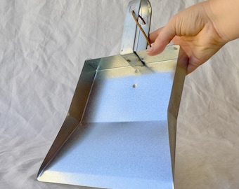 Zinc dustpan, Rustic home cleaning tools