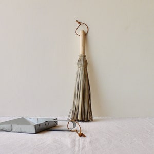 Palm Leaves Handbroom, Handmade with natural fibres