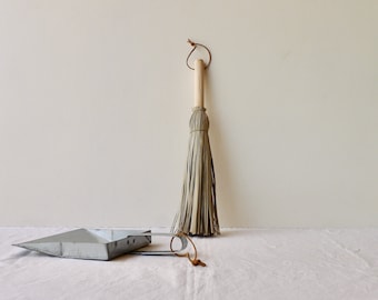 Palm Leaves Handbroom, Handmade with natural fibres