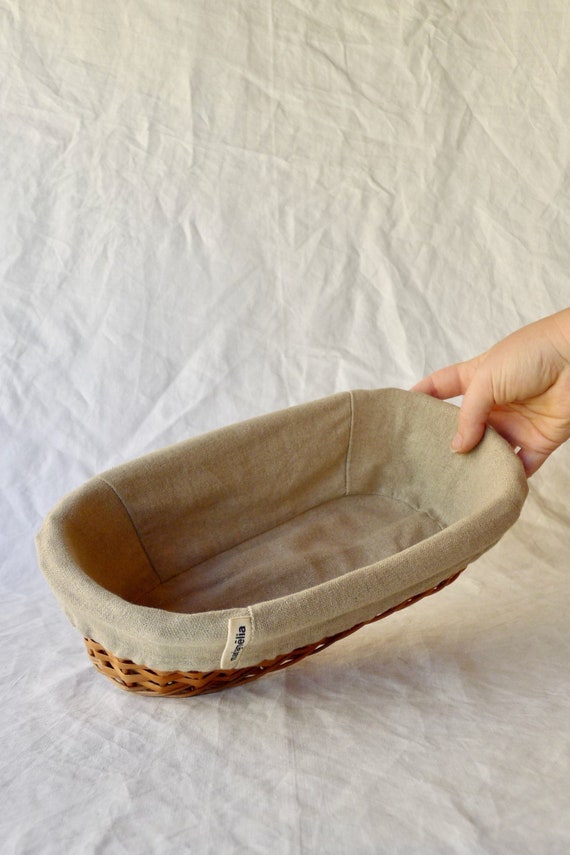 Panier à Levain Oval 6 Pièces - Banneton En Pulpe De Canne Pour Pain Maison 24,5 Cm