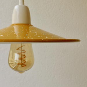 PRATO enamel speckled lampshade, Made to order in 26 colors, Ceiling rose NOT INCLUDED