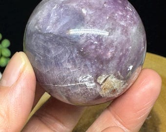 Gem Lepidolite Mica Sphere – 1.85" | Calming & Balancing Energy TG6
