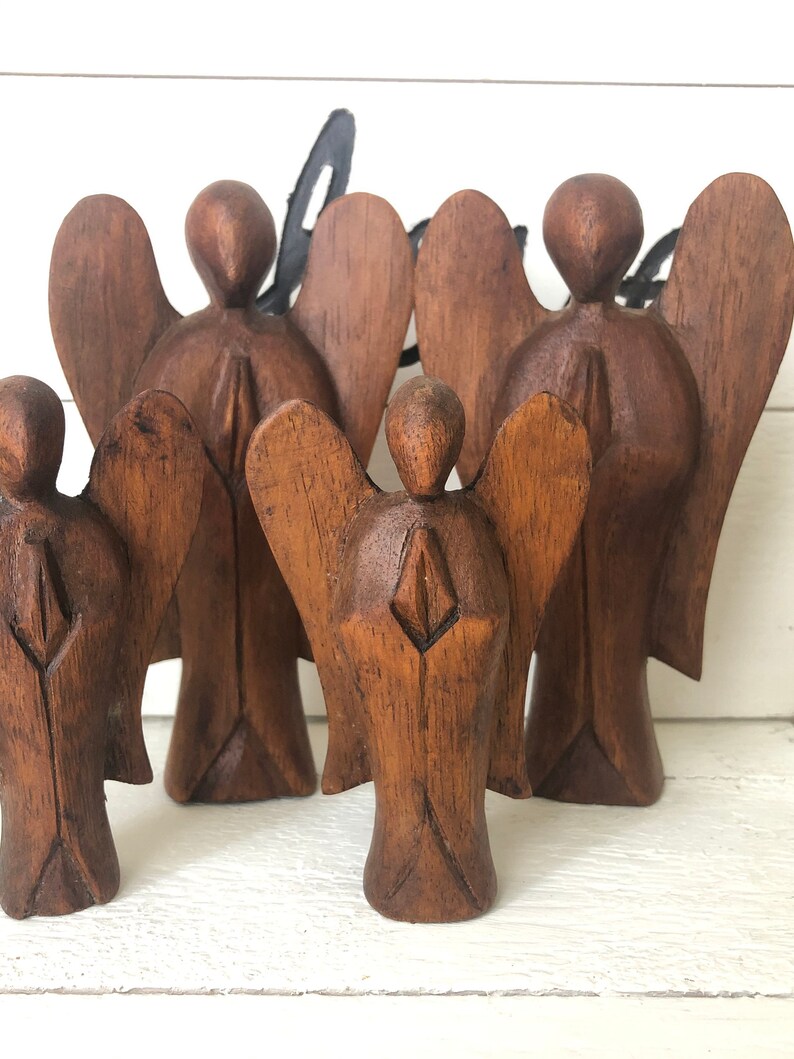 Hand carved wooden Angel Altar piece EA6 Etsy