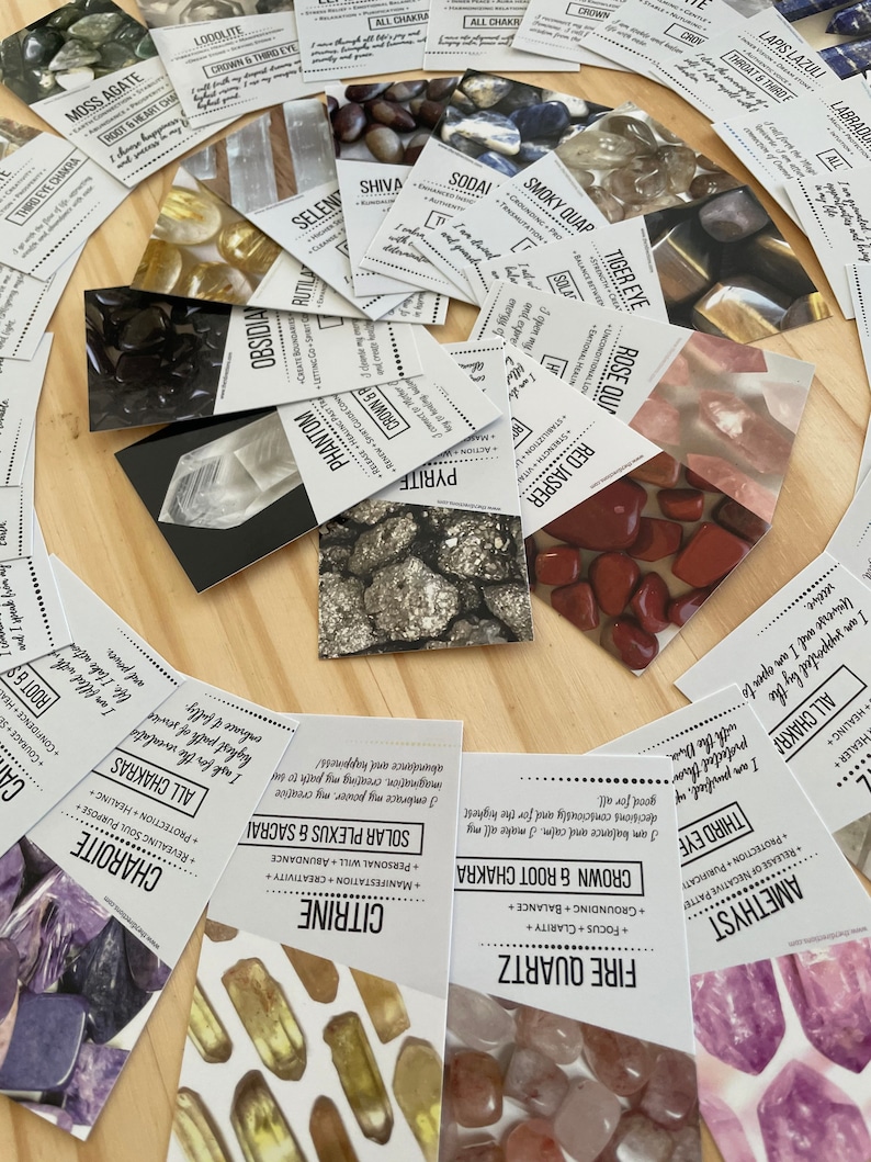 Empower your customers with crystal meaning cards wholesale. Enhance sales with informative guides. Elevate their crystal experience. Available at the7directions