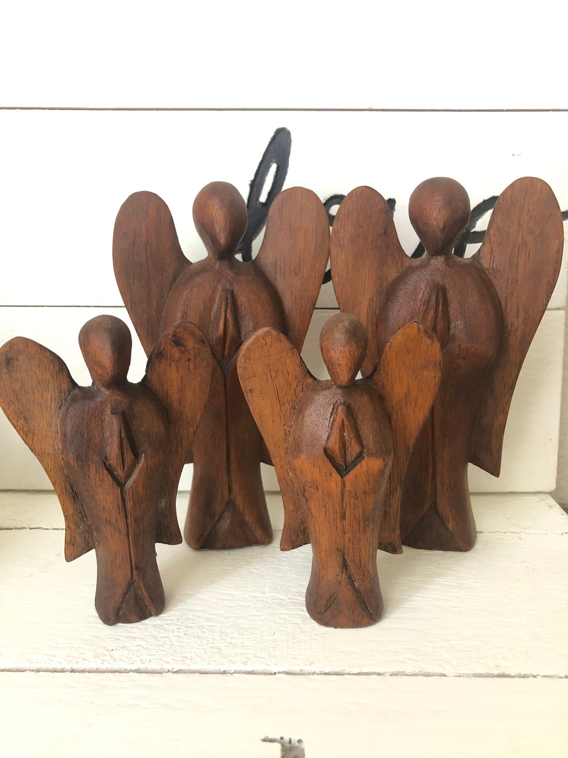 Hand carved wooden Angel Altar piece EA6 Etsy