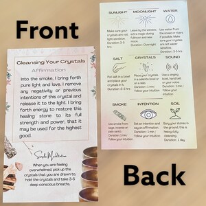 Lote al por mayor de instrucciones de tarjetas de limpieza de cristales para fabricantes de joyas y vendedores de cristales.