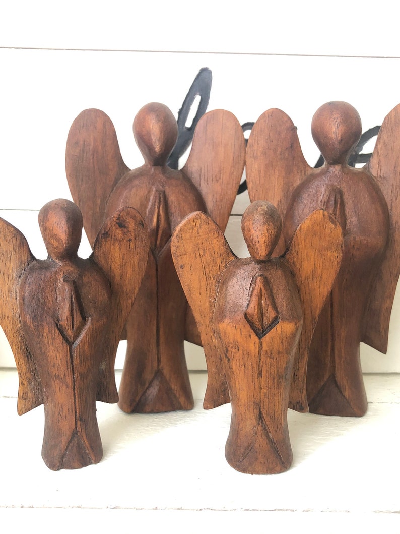 Hand carved wooden Angel Altar piece EA6 Etsy