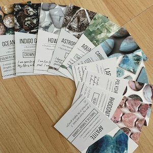 Empower your customers with crystal meaning cards wholesale. Enhance sales with informative guides. Elevate their crystal experience. Available at the7directions