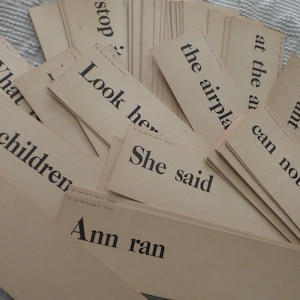 TARJETAS DE FRASES ANTIGUAS DE ÉPOCA Primaria, Escuela, Aprendizaje Temprano, Antiguas y Originales