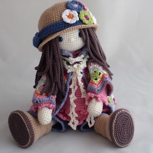 Luxury Collectable Crochet Amigurumi Art Doll, Home Decor, Christmas Toy, Luxury Plush Doll
