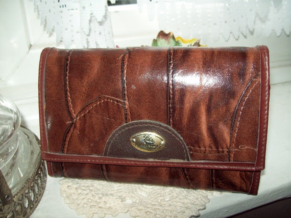 real leather purse