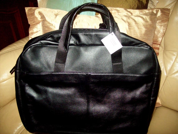 leather laptop travel bag