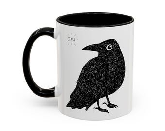 Taza de café con forma de cuervo: espeluznante y adorable