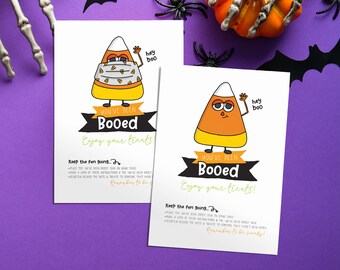You've Been BOOed - Candy Corn | We've Been BOOed! | Booed Signs | Halloween Treats | Trick or Treat | Neighbor | Printable PDF & JPEG