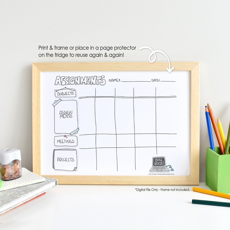 Stock investing worksheet image