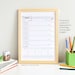 Assignment Tracker | Homework Chart | Virtual Learning | School ...