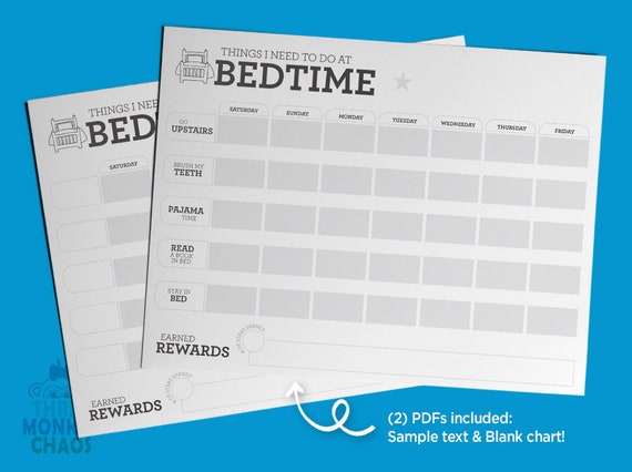 Blank Bedtime Routine Chart