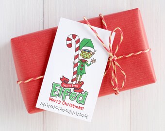 You've Been Elfed, We've Been Elfed, Elf Printable, Christmas Printable, Treat Bag Tag, Neighborhood Game, Instant Download Printable