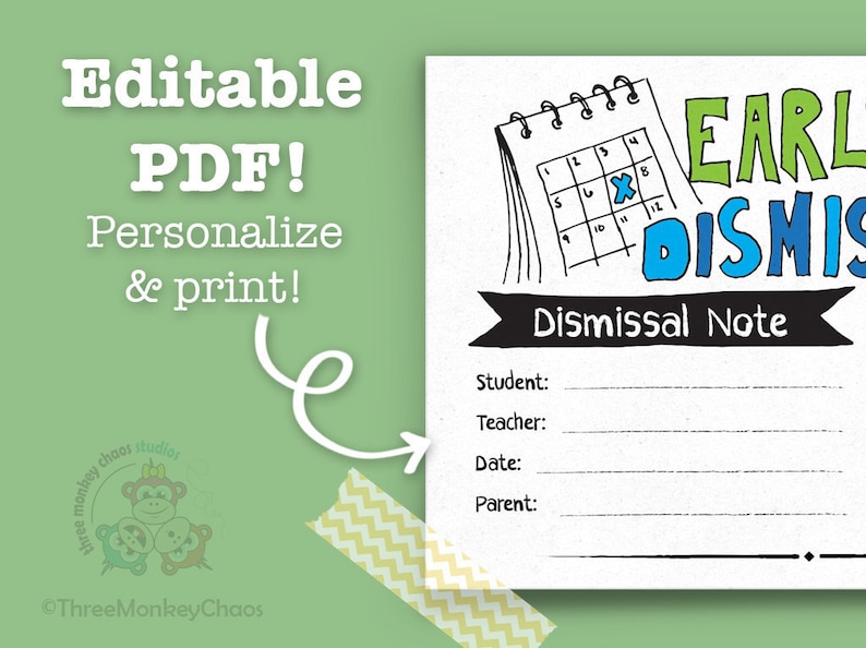 printable-doctor-note-early-dismissal-school-excuse-note-etsy
