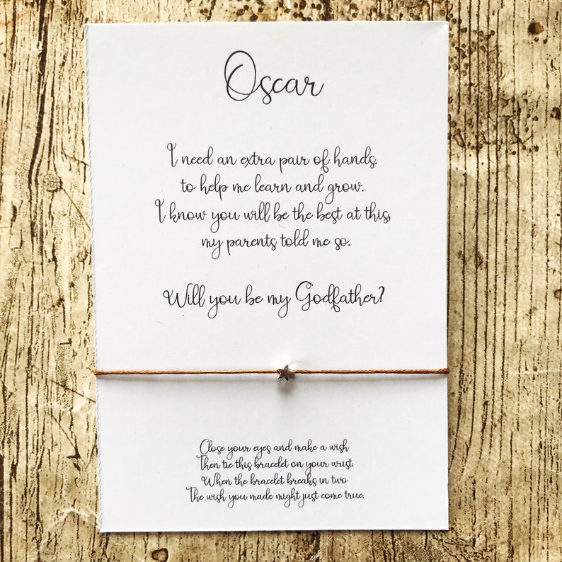 Personalised Godfather Proposal Will You Be My Godfather Wish | Etsy