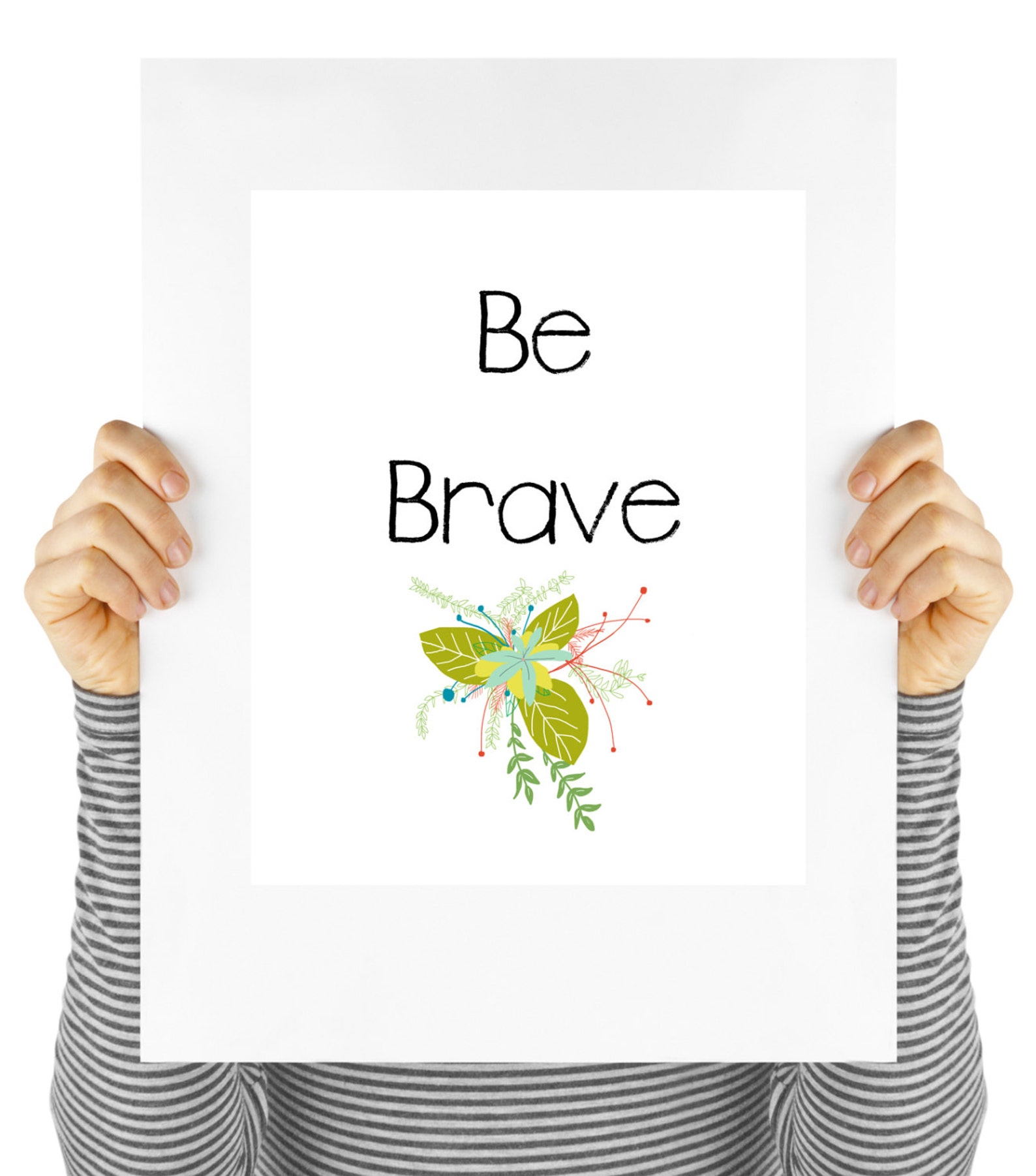 Be Brave Printable Art Digital Download. Feminist Quote - Etsy