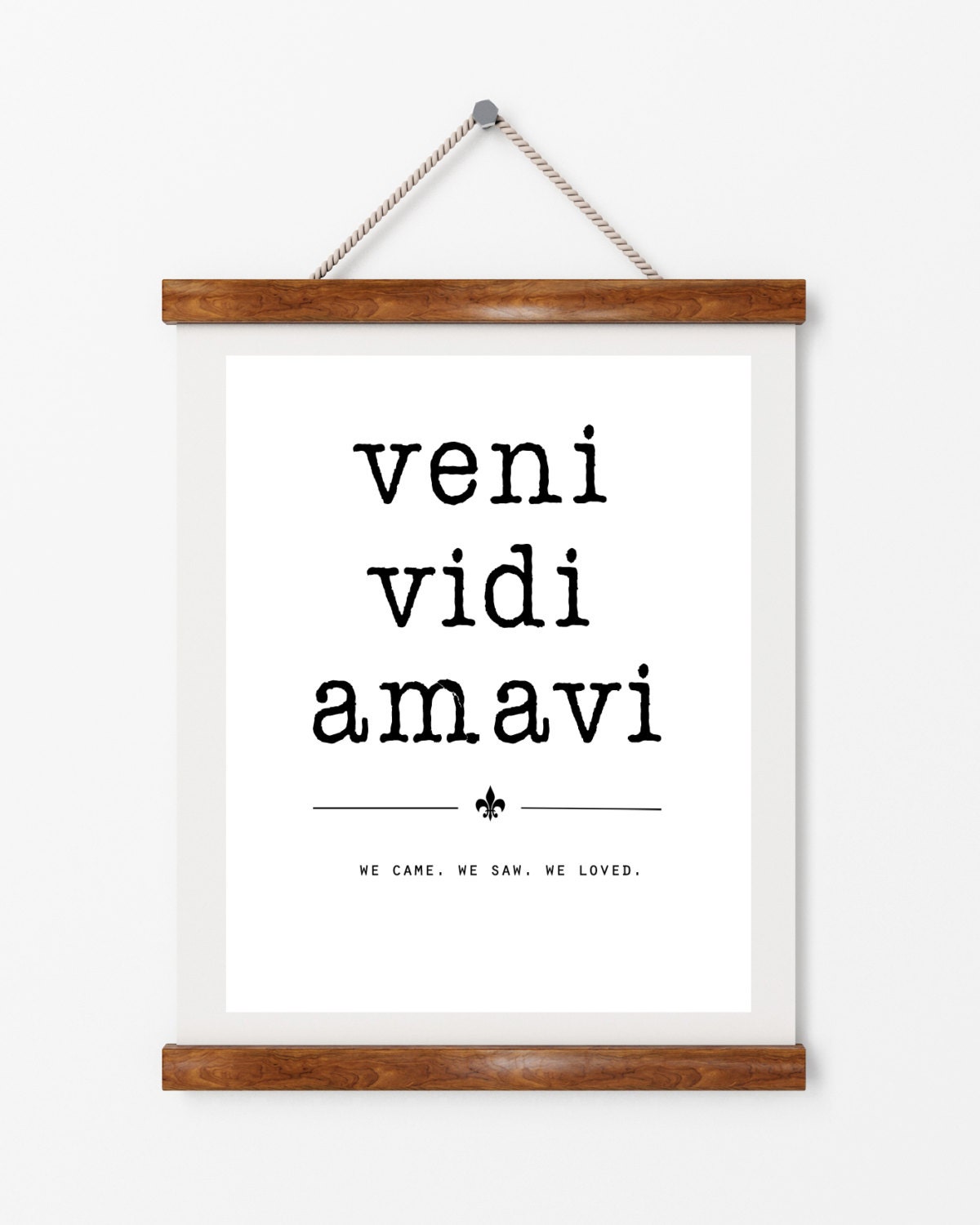Veni Vidi Amavi by Jan Weiss Wrapped Canvas Art Print - Bed Bath
