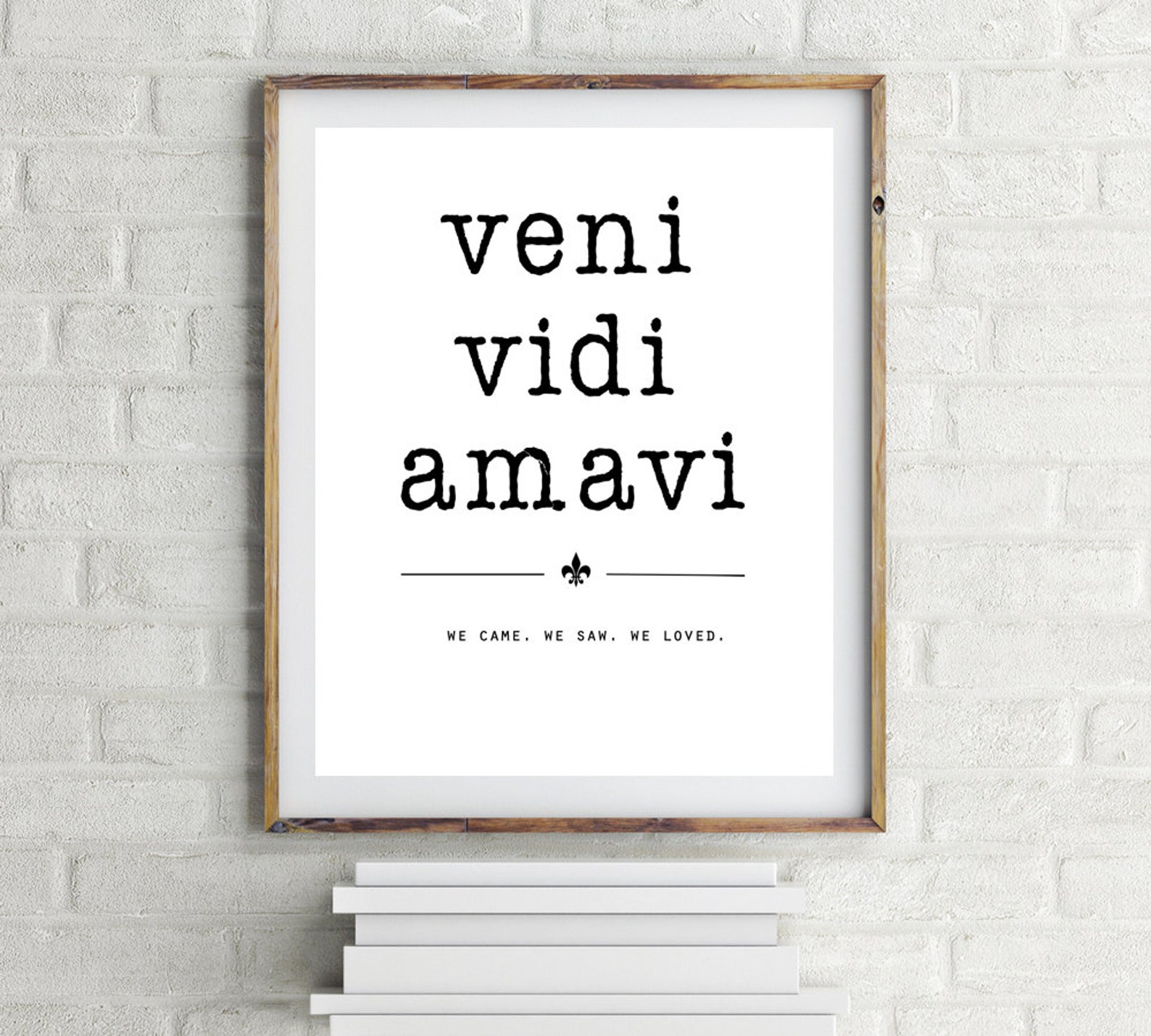 Latin Quote Veni Vidi Amavi Digital Download Typography - Etsy