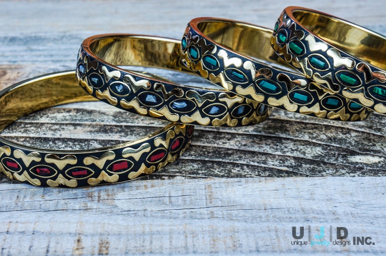 Brass Bangle Ethnic,Statement Bracelet Coral,Shell Hipster Boho Jewelry,Tribal Gold Bangle Unique,Chunky,Colorful,Boho Chic Turquoise