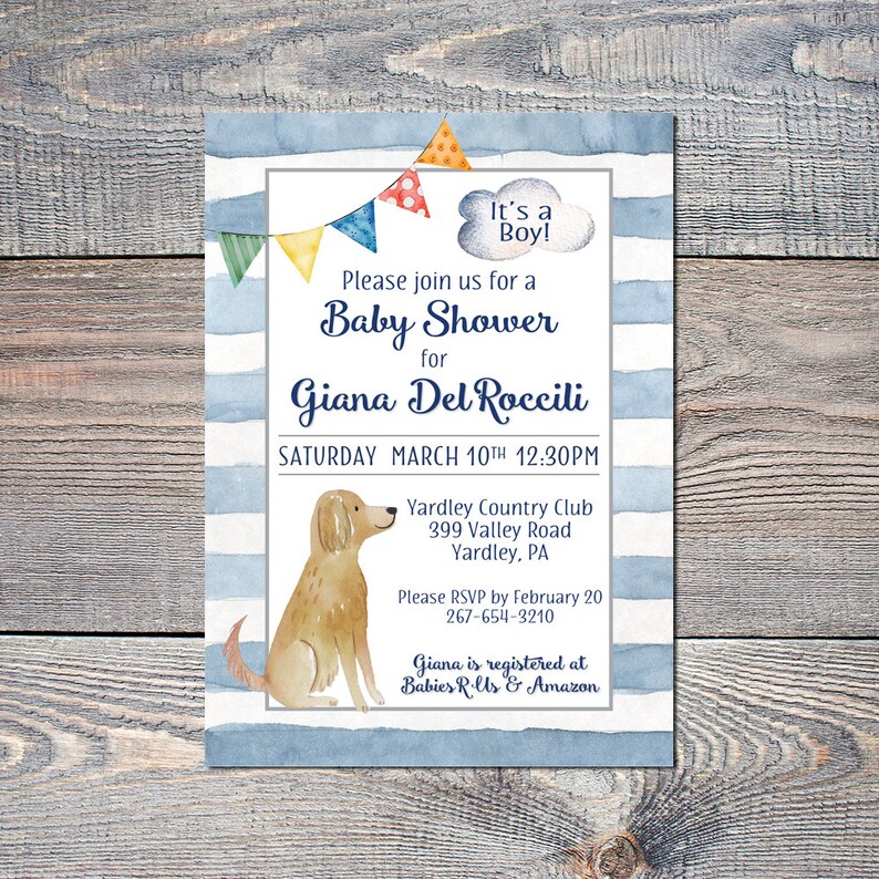 Puppy Baby Shower Games / Golden Retriever Baby Shower Games Etsy