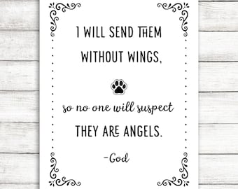 Dog Angel Print