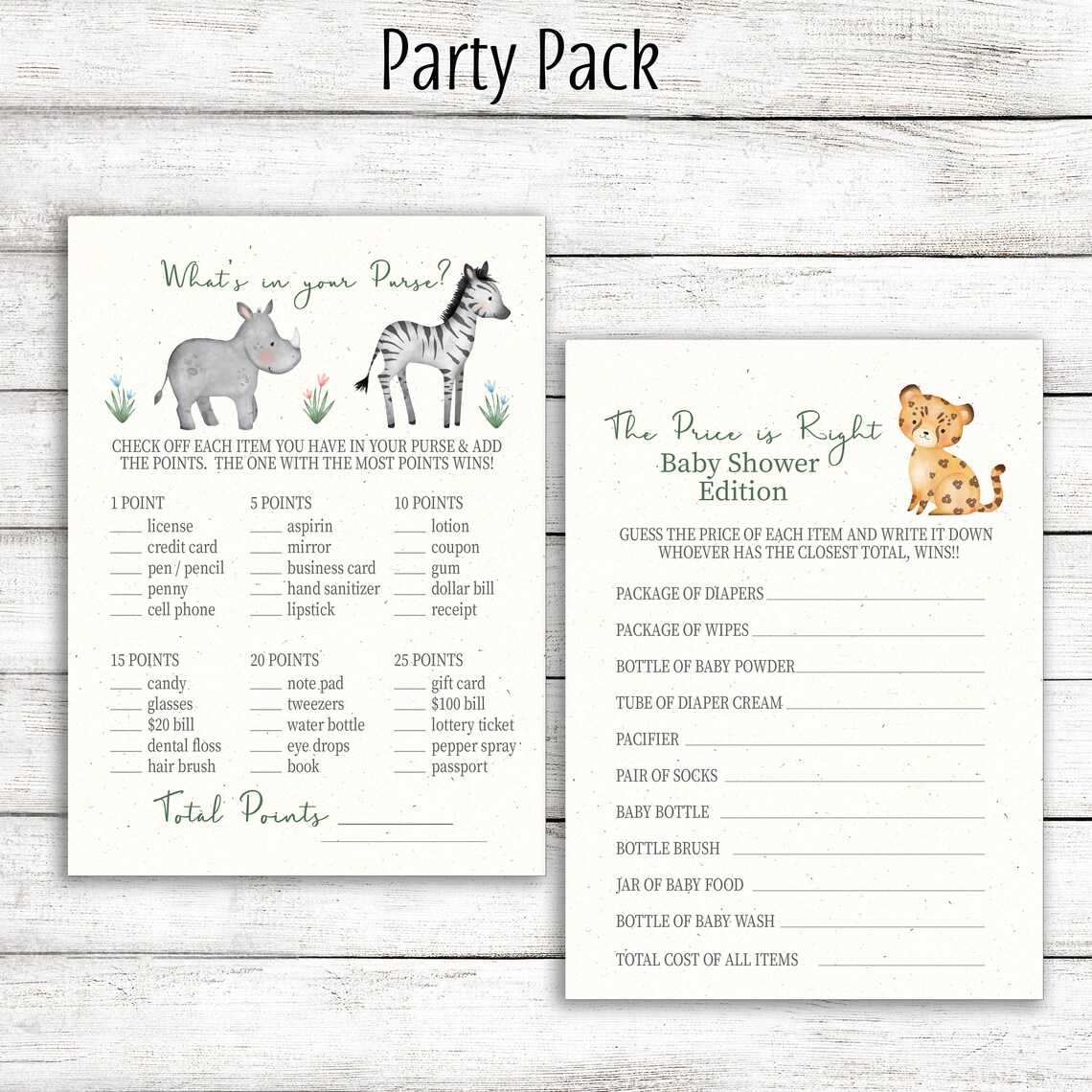 Drive by Safari Baby Shower Invitation / Jungle Animals Baby Etsy