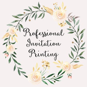 Professional Invitation Printing