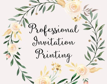 Professional Invitation Printing