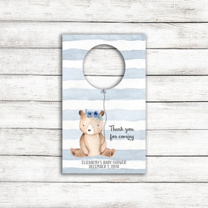 Bear Lip Balm Baby Shower Party Favor Printable / Customizable Bear Baby Shower or Sprinkle Favor