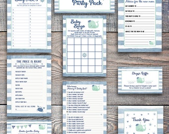 Nautical Baby Shower Games, Ahoy It's a Boy Baby Shower Games