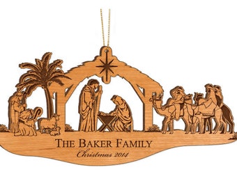 Nativity - Christmas Ornaments - Personalize, Customize, Engrave