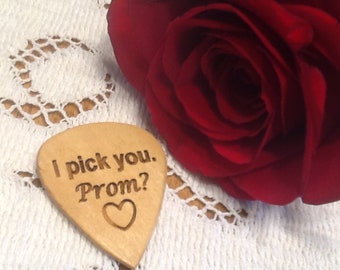 Guitar Pick Wood-Personalize, Engrave- A great Little Gift, Present or Favor to Celebrate a Special Person, Day or Occasion