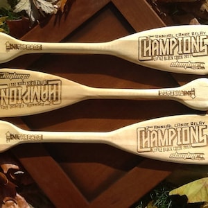Personalized Mini Canoe Paddle 18&quot; - Engrave, Customize, Personalize for Awards or Decor